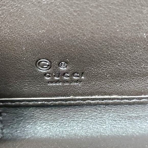 GUCCI Microguccissima GG Micro Logo Leather Zip Around Continental Wallet Brown - Picture 11 of 13